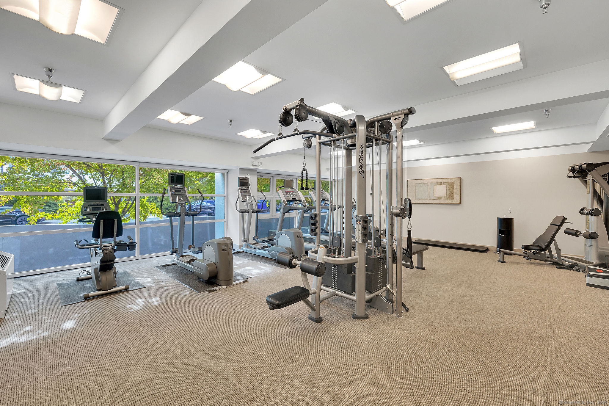 1515 Summer Street, Unit 302 Stamford, CT 06905 - Photo 27 of 33 a view of a room with gym equipment