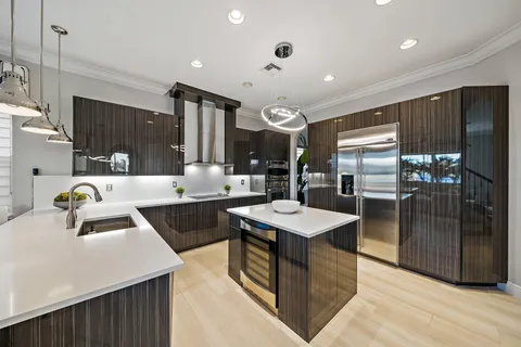 a living room with furniture a flat screen tv and a large window