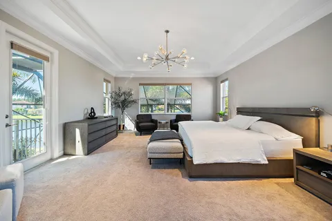 a living room filled with furniture