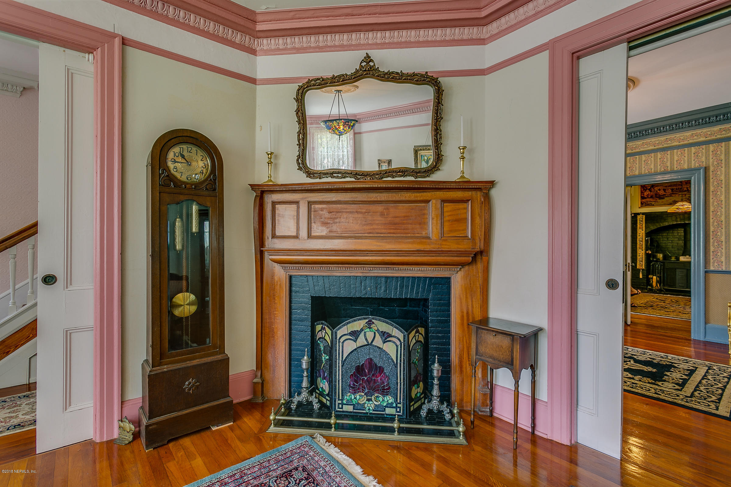 25 Riberia Street St. Augustine, FL 32084 - Photo 8 of 43 Living_Room_Fireplace