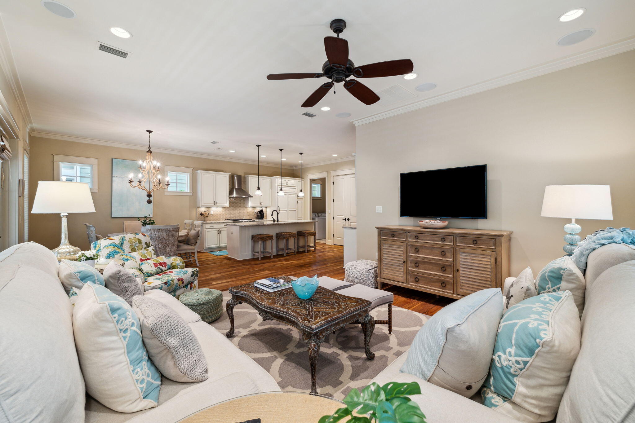 45 Plimsoll Way Santa Rosa Beach, FL 32459 - Photo 13 of 42 a living room with furniture and a flat screen tv