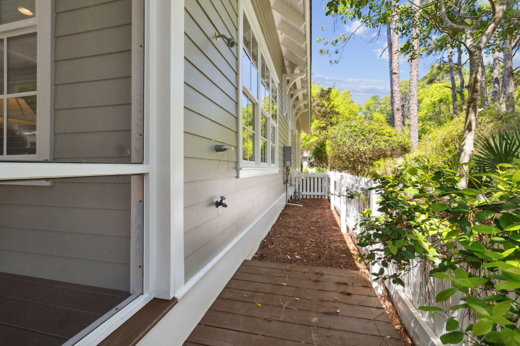 45 Plimsoll Way Santa Rosa Beach, FL 32459 - Photo 17 of 42 a view of a pathway both side of the house