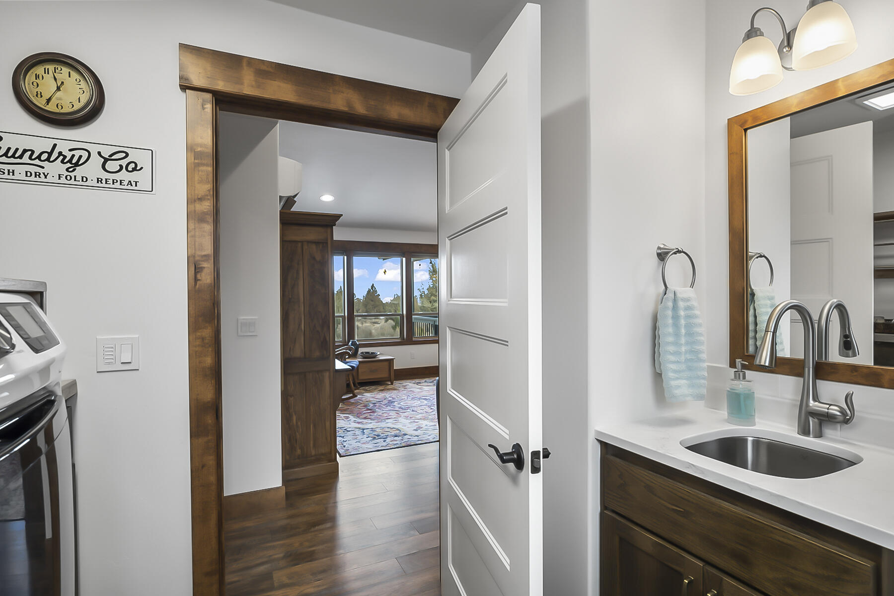 8598 Southwest Copley Road Powell Butte, OR 97753 - Photo 52 of 85 ADU laundry and half bath