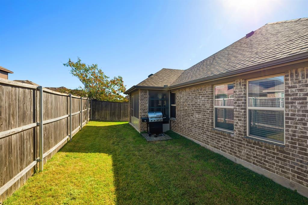 3921 Madison Lane Denton, TX 76208 - Photo 32 of 37 a view of a house with backyard and porch