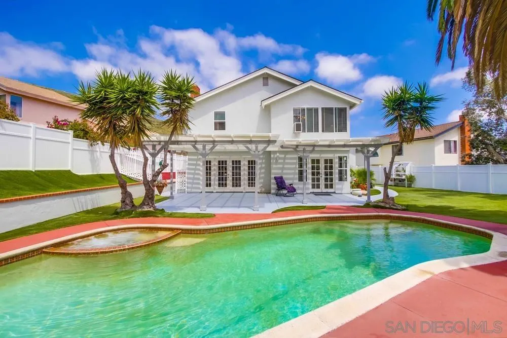 13590 Freeport Road San Diego, CA 92129 - Photo 4 of 58 a view of a house with swimming pool and a yard