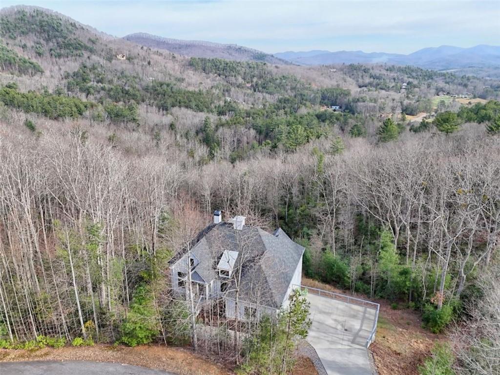 452 Chestnut Mountain Road Blairsville, GA 30512 - Photo 6 of 77 an aerial view of a house with a yard