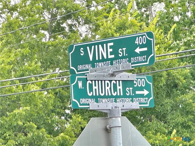 a view of a street sign