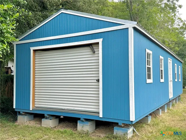 a backyard of a house