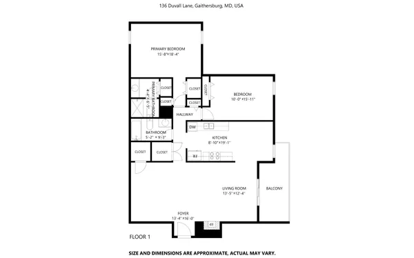 $1,750 | 136 Duvall Lane, Unit 302, Gaithersburg, MD 20877
