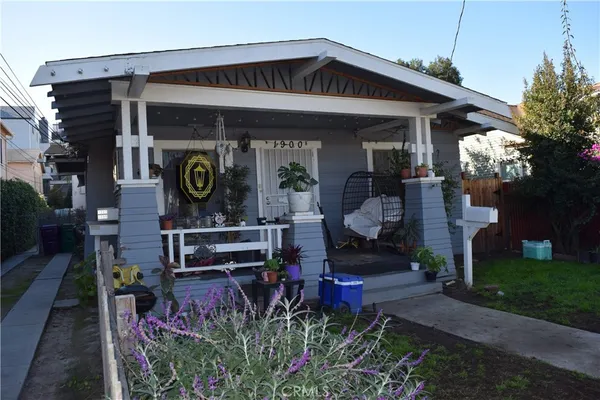 a front view of a house