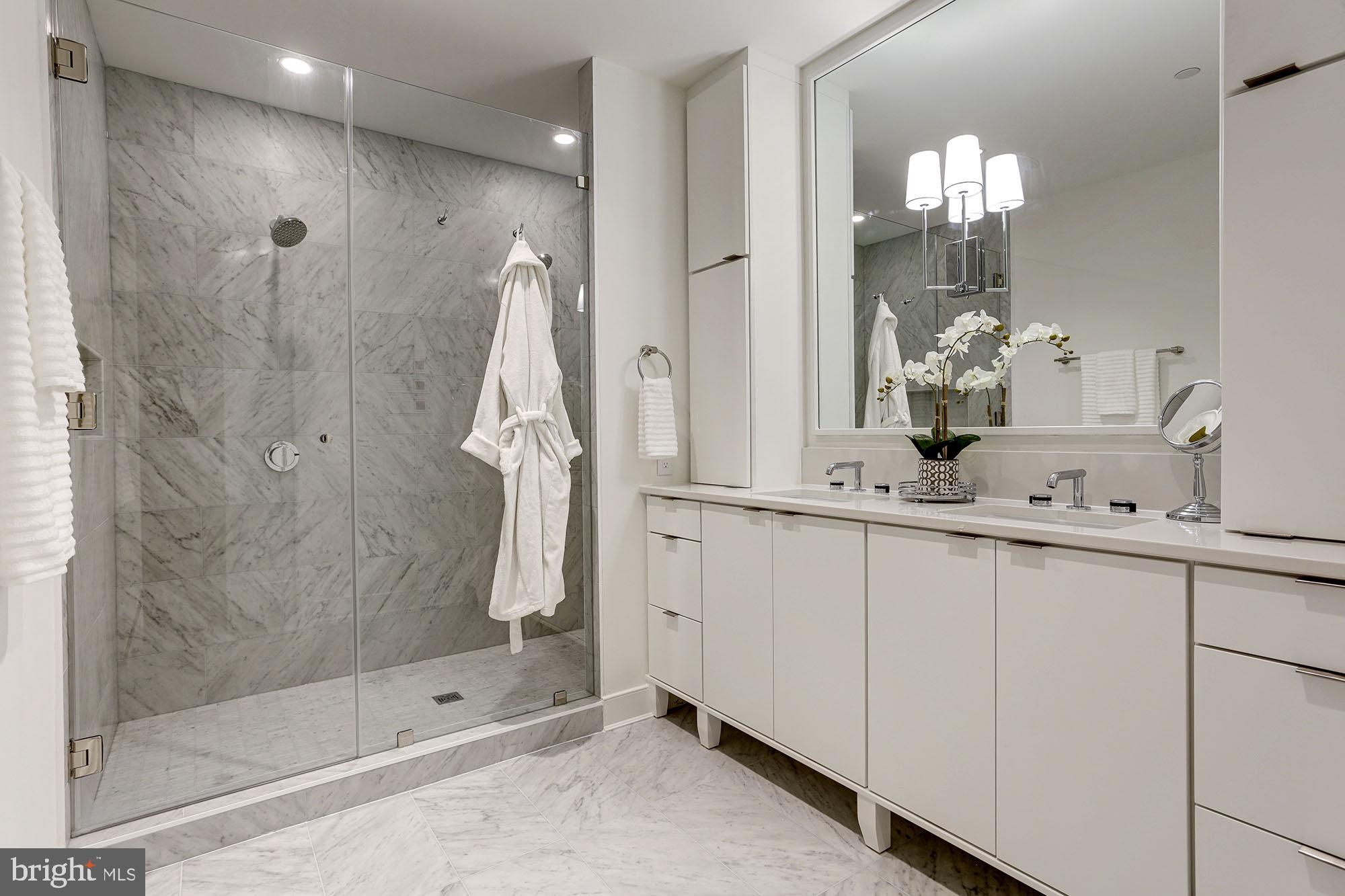 1134 Columbia Road Northwest, Unit 2 Washington, DC 20009 - Photo 14 of 26 with walk-in shower.