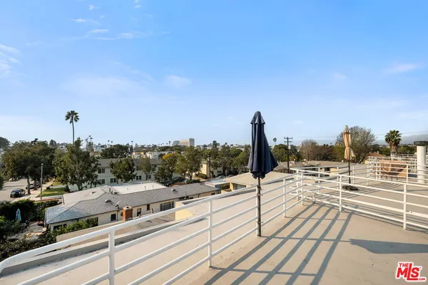 a view of a terrace with skyline