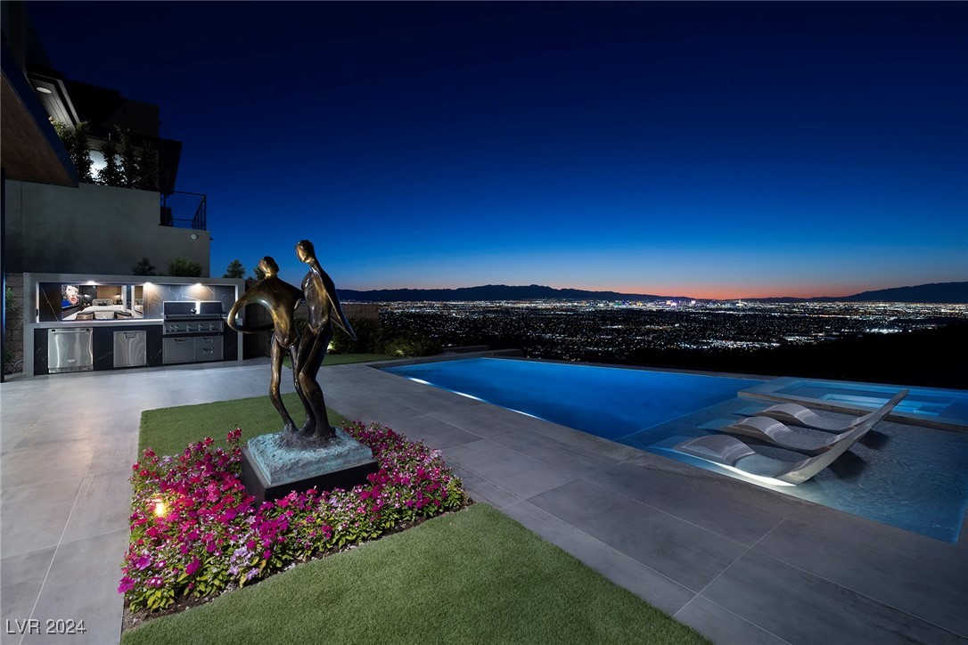 496 Overlook Rim Drive Henderson, NV 89012 - Photo 1 of 48 Residence 2 Model Home Backyard View