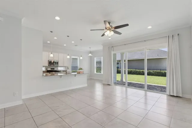a view of an empty room and window