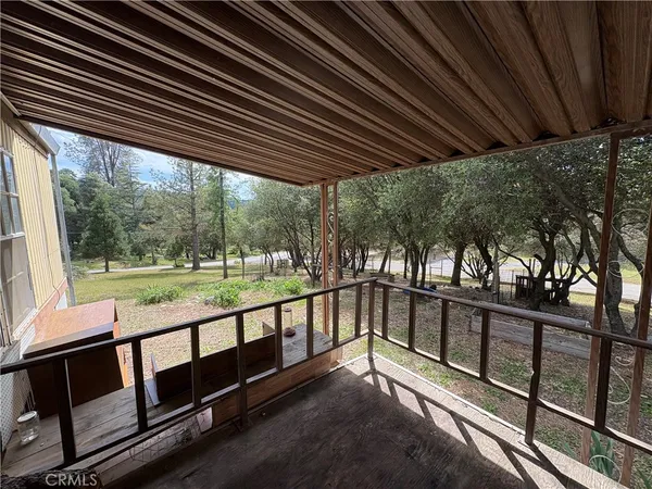 a view of a porch