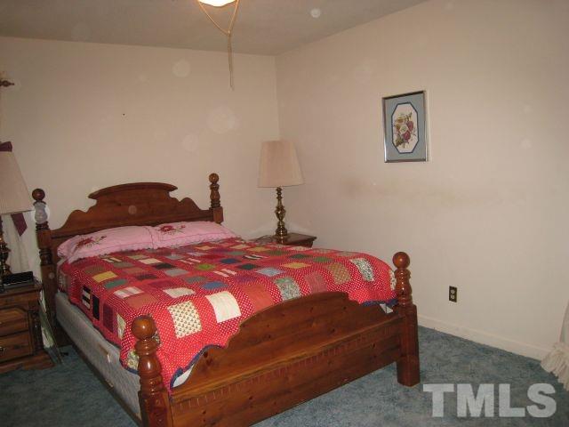 3712 Allen Street West Raleigh, NC 27603 - Photo 13 of 23 a bedroom with a bed and a painting on the wall