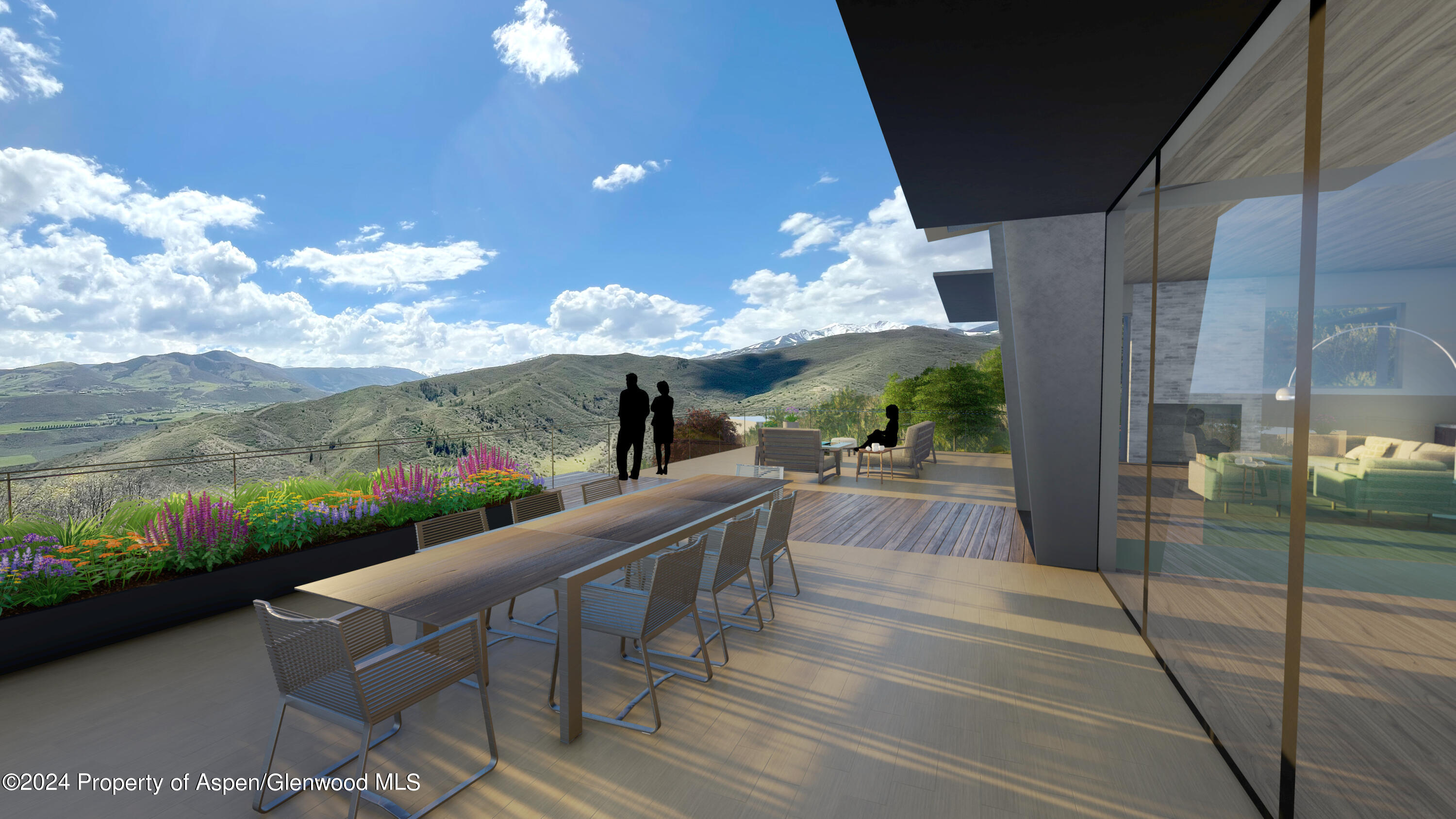 148 Tabula Rasa Lane Aspen, CO 81611 - Photo 4 of 15 a view of a porch and dining room with furniture