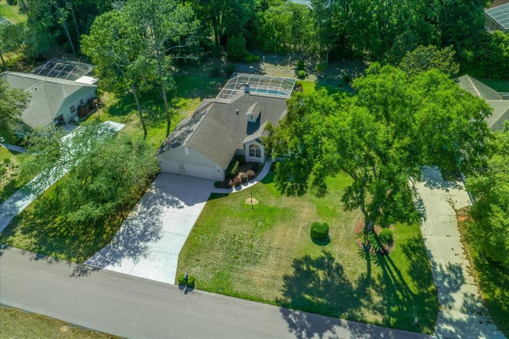 9660 Southwest 196th Avenue Road Dunnellon, FL 34432 - Photo 4 of 67 an aerial view of a house with garden space and street view
