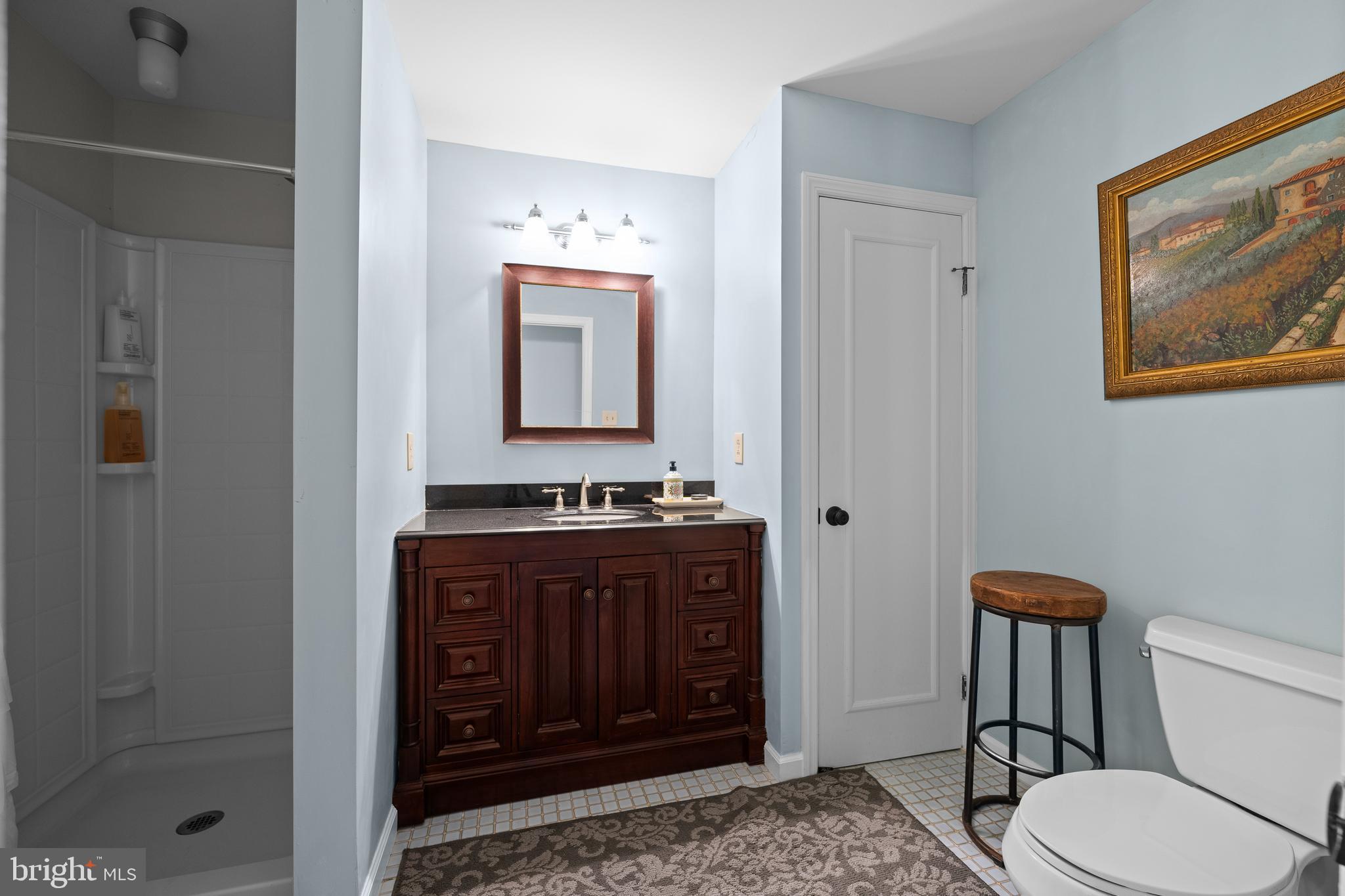 1740 Lenape Road West Chester, PA 19382 - Photo 101 of 120 a bathroom with a toilet a sink and mirror