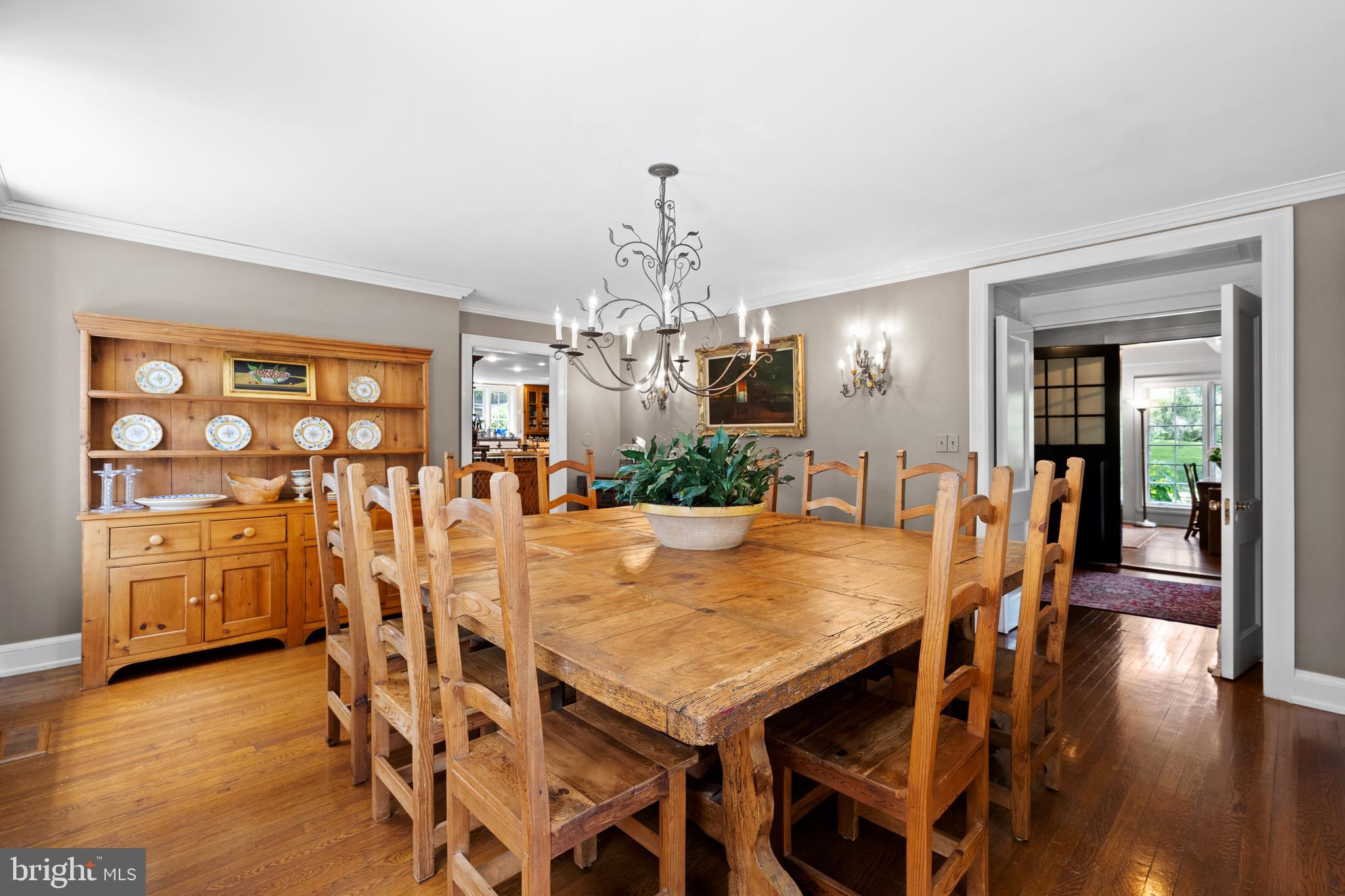 1740 Lenape Road West Chester, PA 19382 - Photo 27 of 120 Crown Molding & French Doors