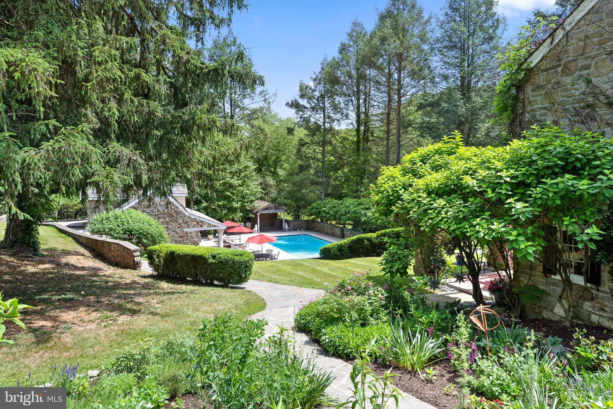 1740 Lenape Road West Chester, PA 19382 - Photo 63 of 120 Walkway from Main House to Pool