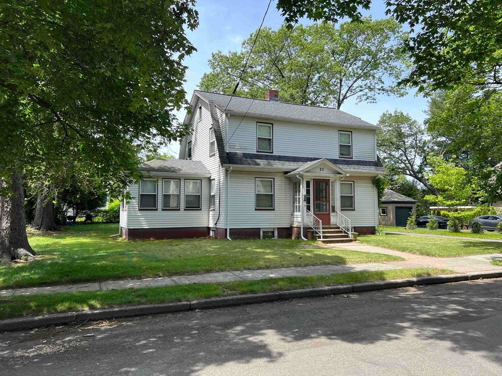 25 Kenyon Street Newton, MA 02465 - Photo 1 of 4 a view of a house with a yard