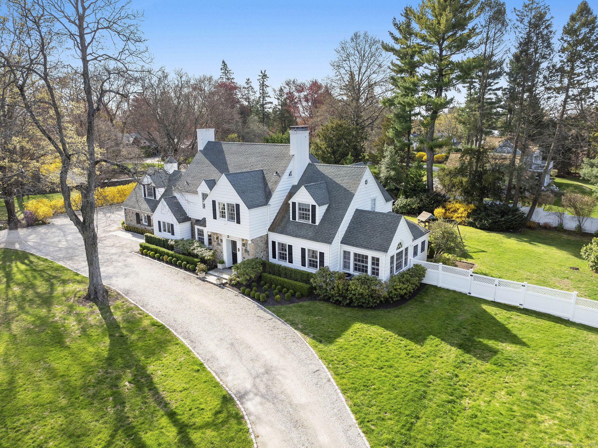 9 High Ridge Road Wilton, CT 06897 - Photo 1 of 1 an aerial view of a house