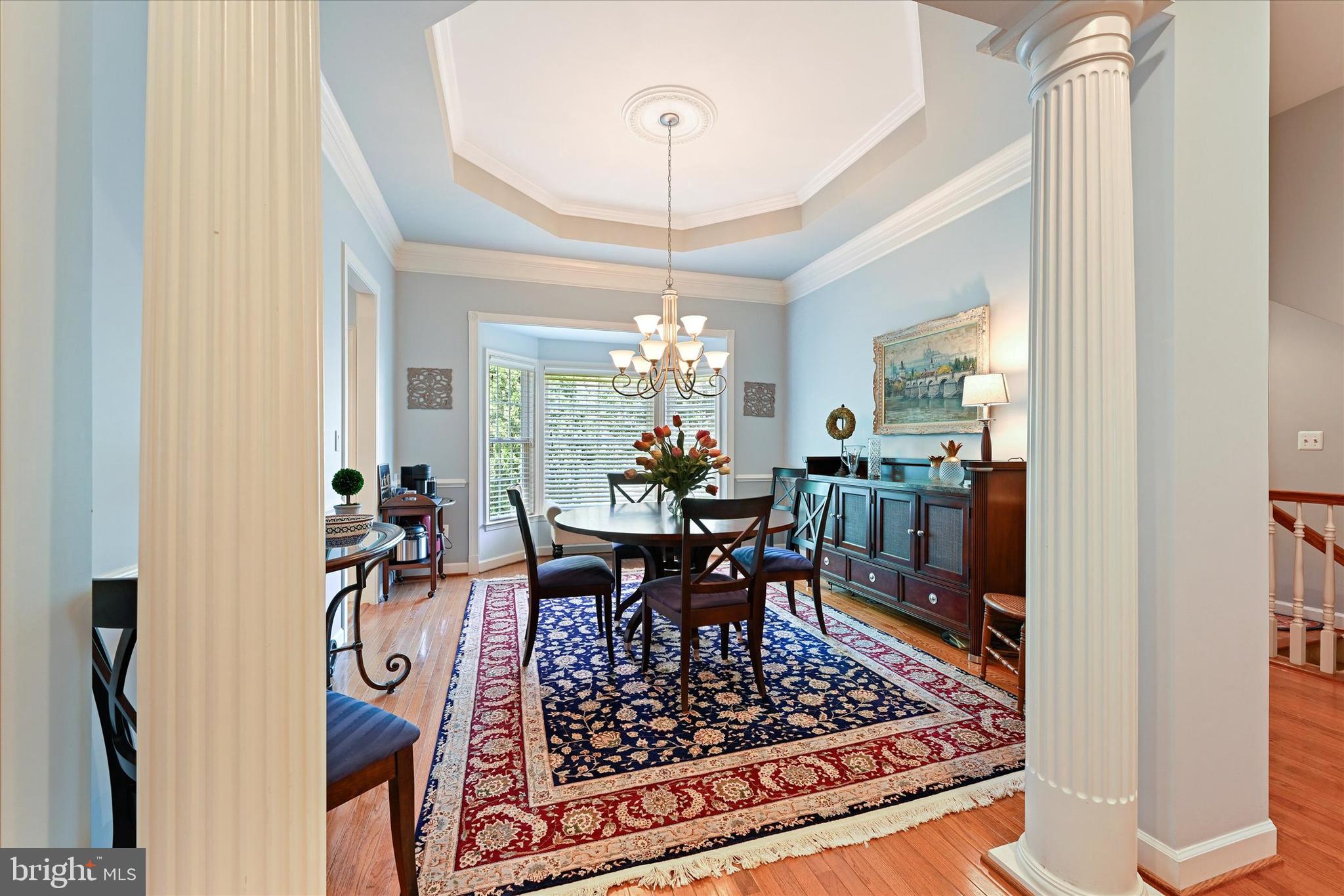 1224 Whetstone Drive Arnold, MD 21012 - Photo 11 of 42 Formal Dining Room with columns