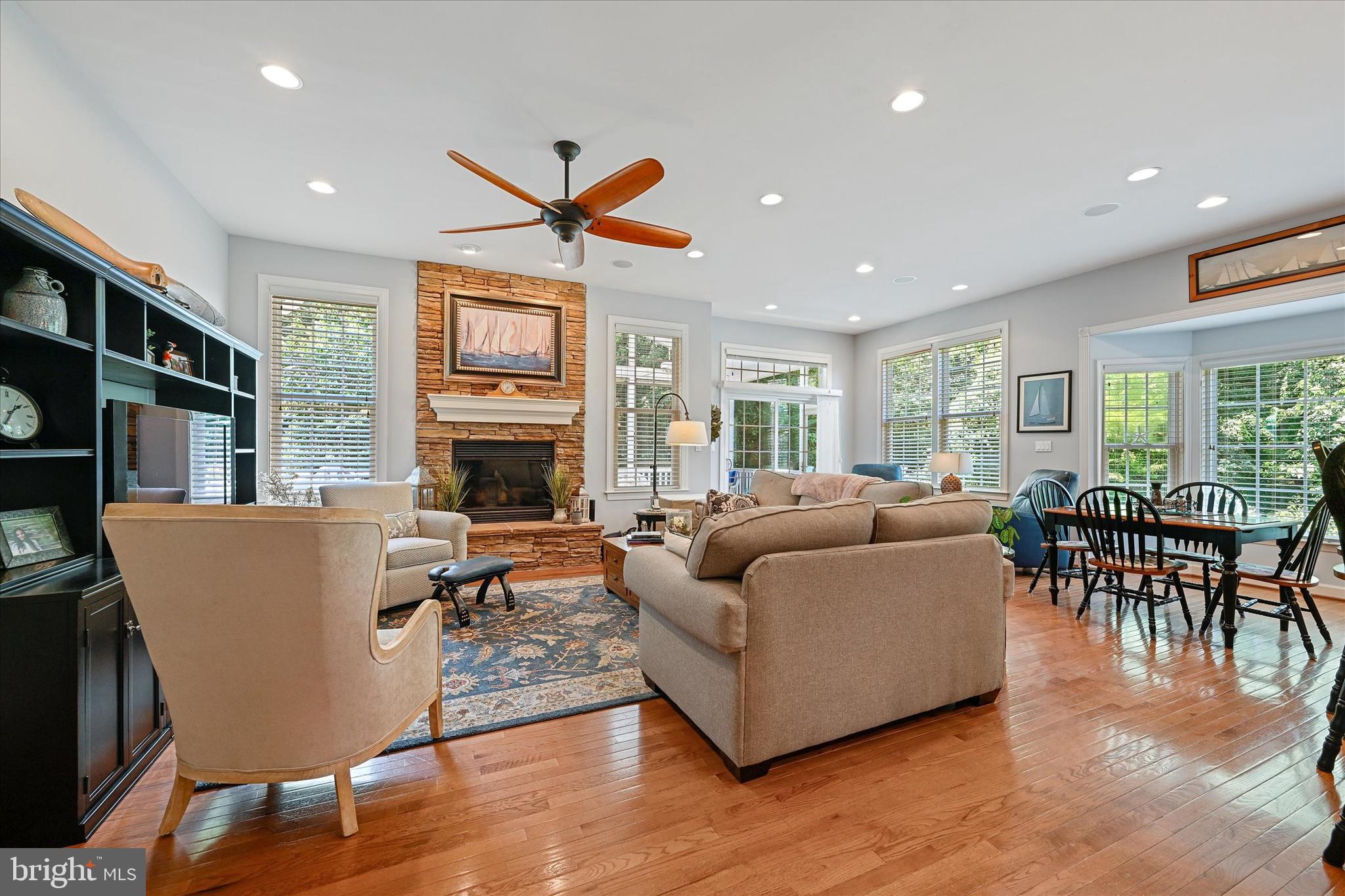 1224 Whetstone Drive Arnold, MD 21012 - Photo 17 of 42 Family Room with Brick gas fireplace
