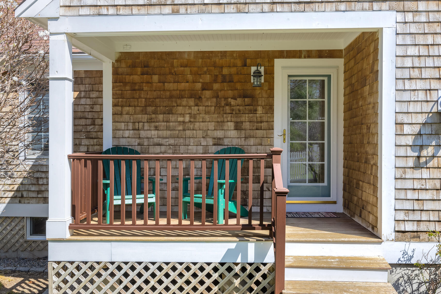 24 Chesley Road Marstons Mills, MA 02648 - Photo 40 of 47 a view of a balcony with a potted plant