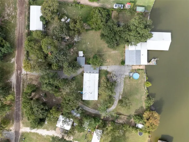aerial view of a house
