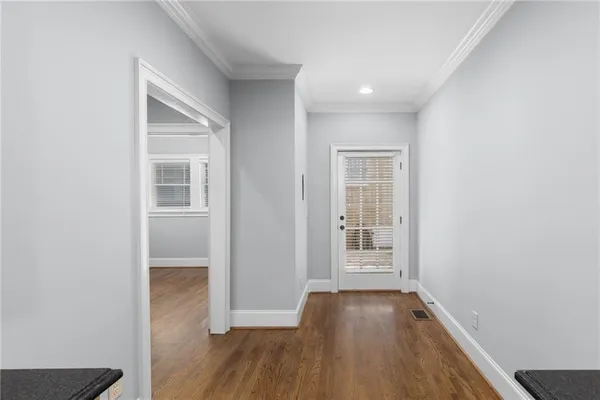 a view of front door of house