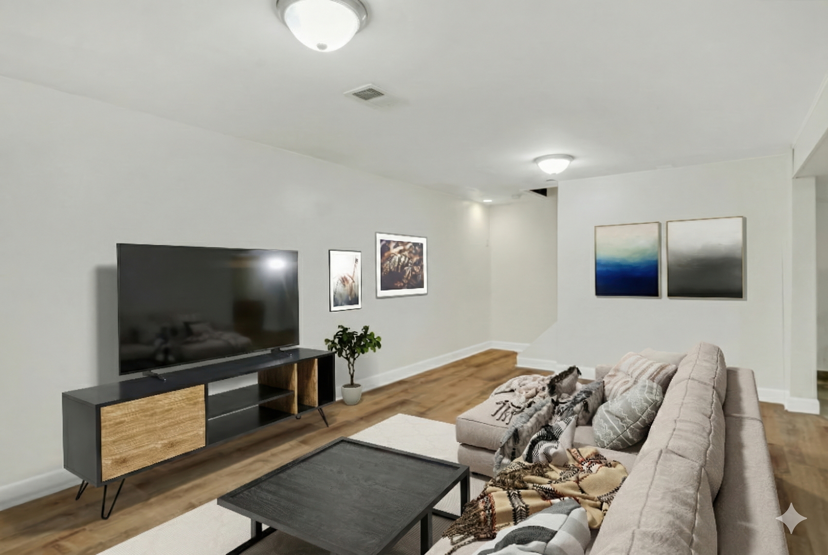 358 Rye Road Mundelein, IL 60060 - Photo 18 of 38 a living room with furniture and a flat screen tv