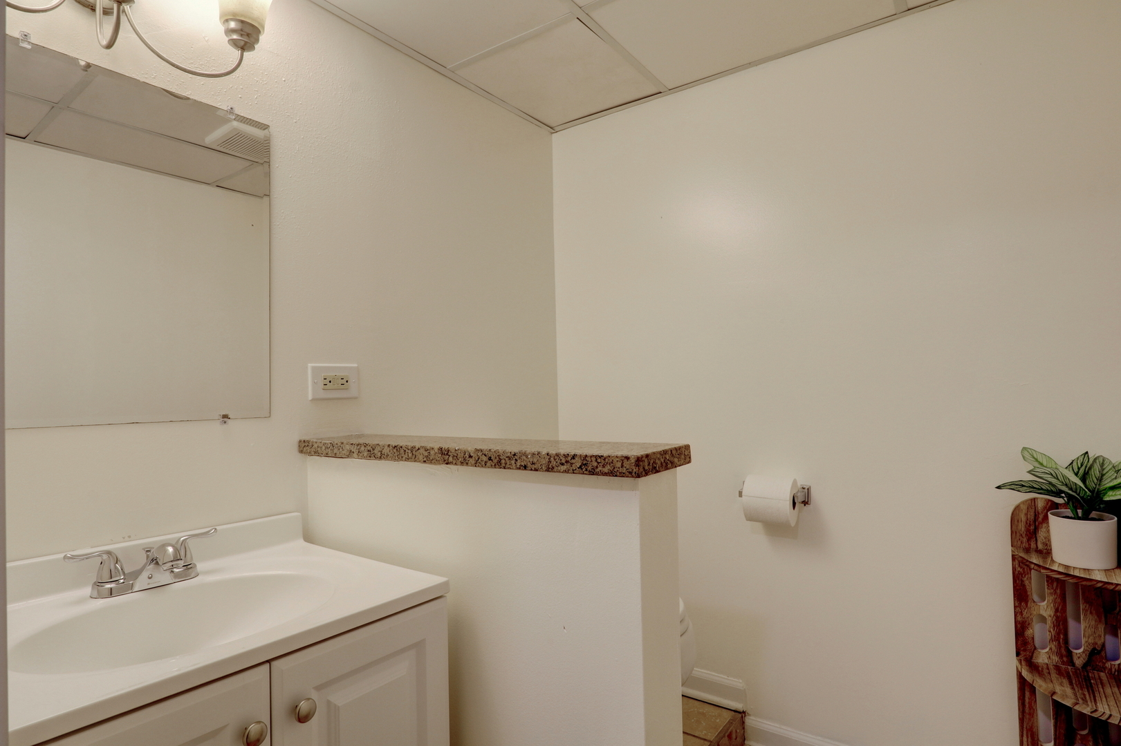 358 Rye Road Mundelein, IL 60060 - Photo 25 of 38 a bathroom with a sink and a mirror