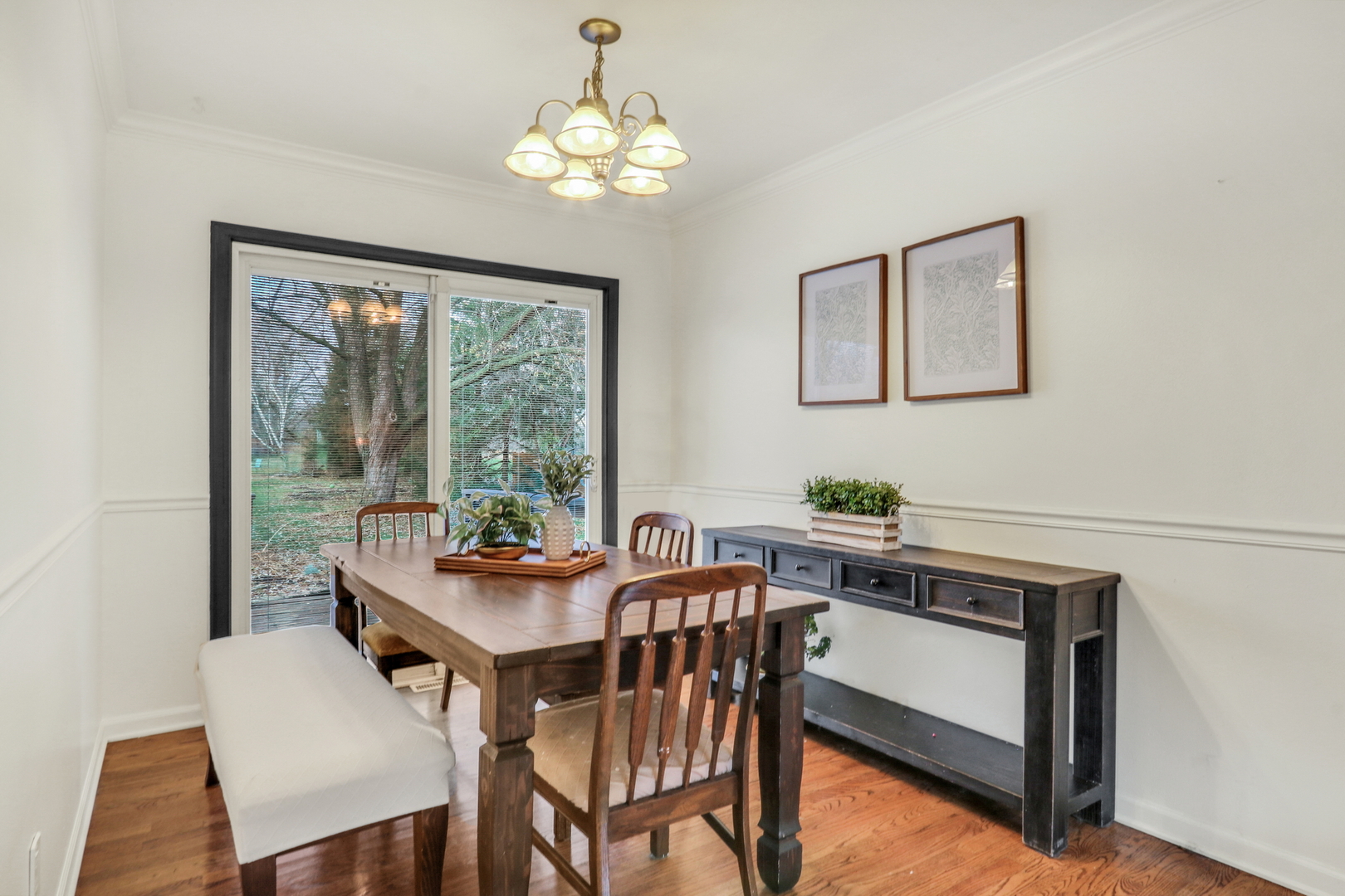 358 Rye Road Mundelein, IL 60060 - Photo 6 of 38 a view of a dining room with furniture window and outside view