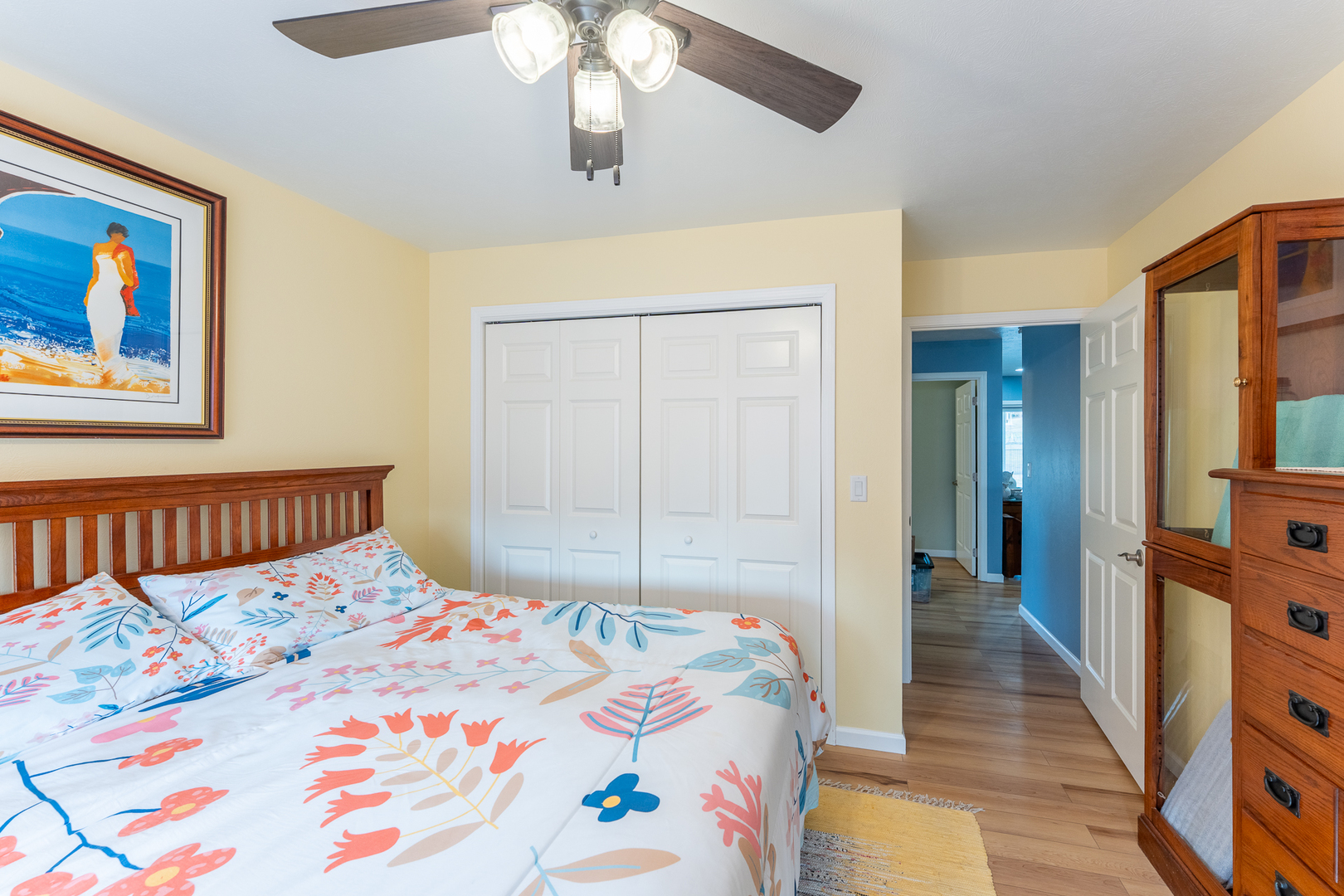 125 Old Bloomfield Road Vienna, IL 62995 - Photo 25 of 53 a bedroom with a bed and wooden floor