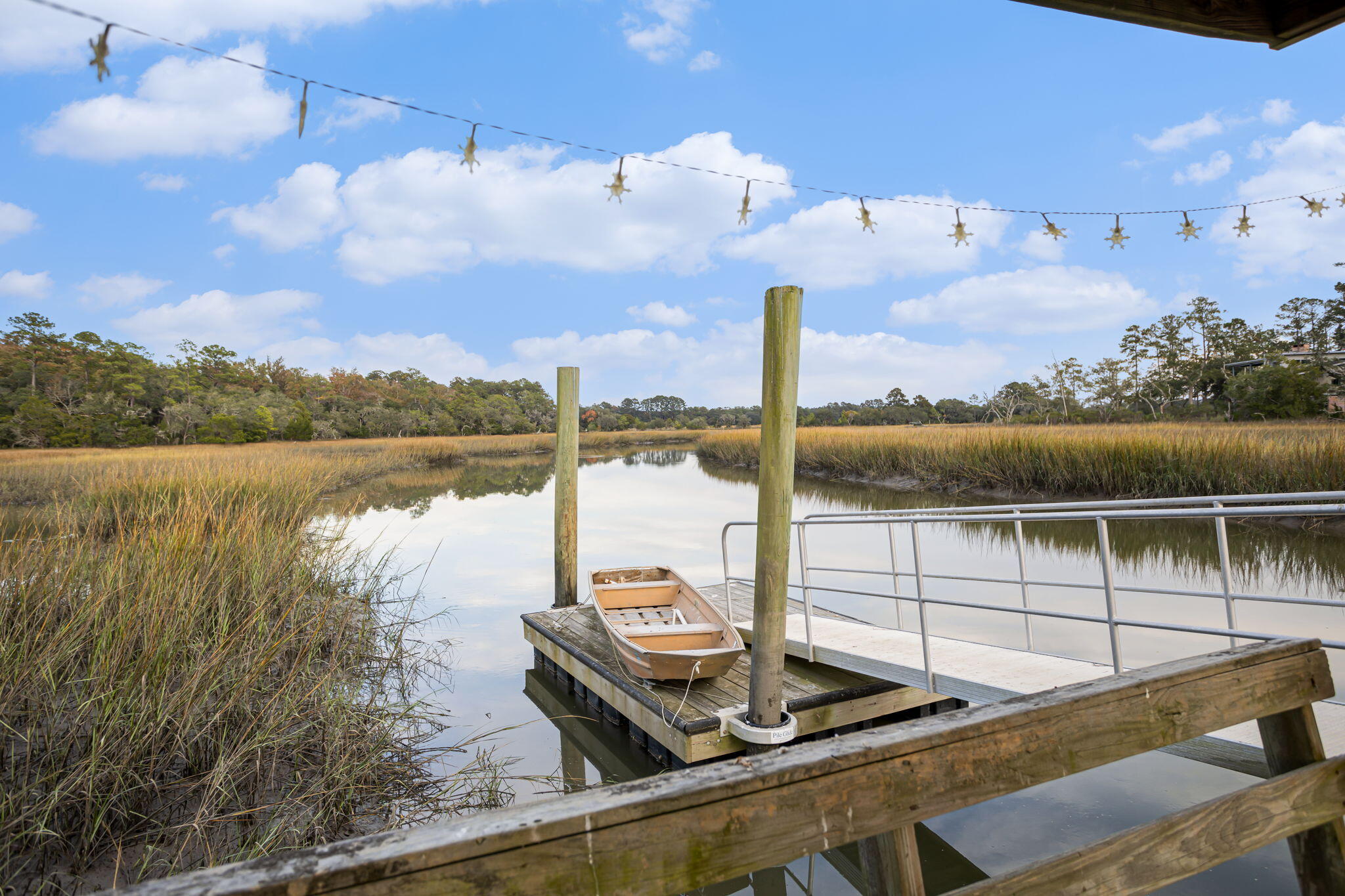 7787 Seafield Road Meggett, SC 29449 - Photo 29 of 57 Private Dock with Boat Ramp