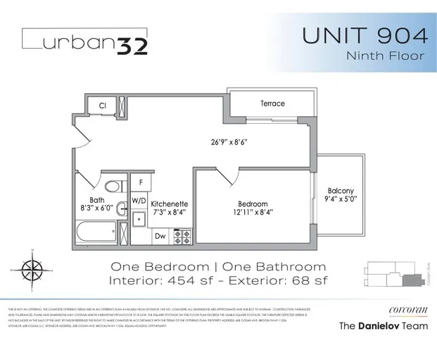 a front view of a building