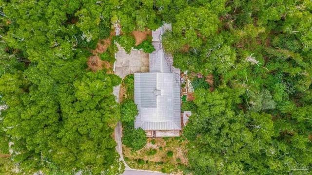 a house view with a outdoor space