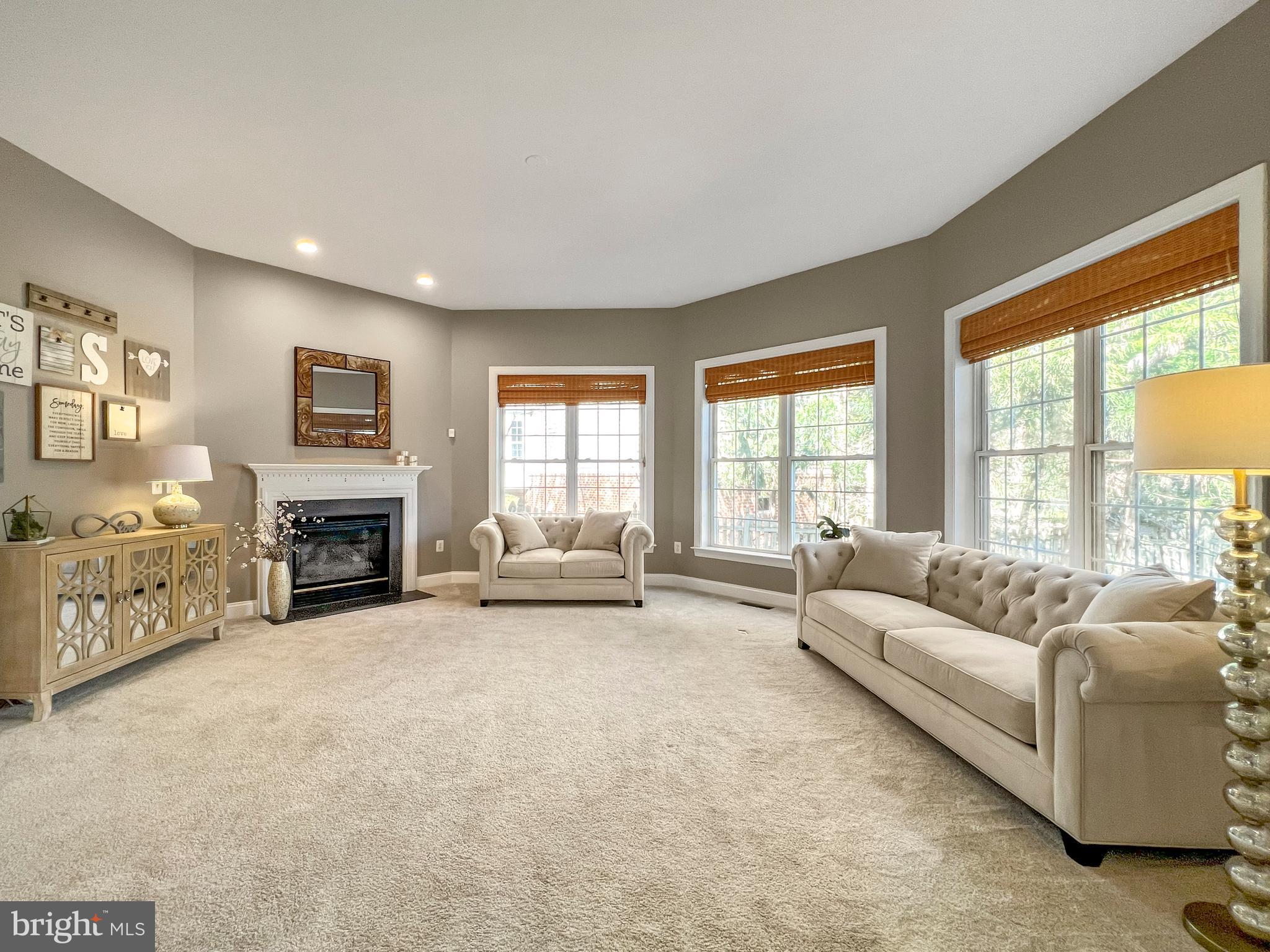 22773 Highcrest Circle Brambleton, VA 20148 - Photo 11 of 40 a living room with furniture and a fireplace