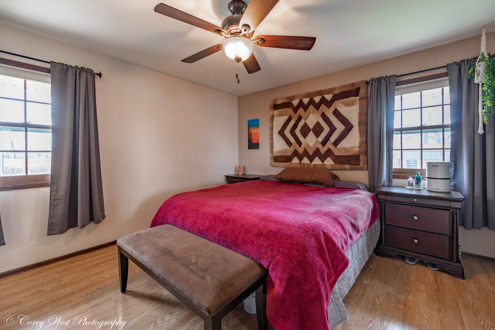 6790 Cherry Valley Road Kingston, IL 60145 - Photo 21 of 44 a bedroom with a bed and a window