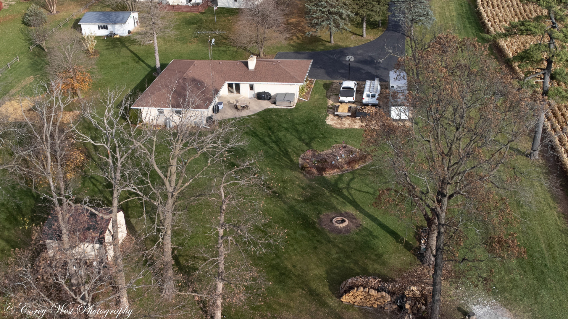 6790 Cherry Valley Road Kingston, IL 60145 - Photo 43 of 44 a view of a house with a garden
