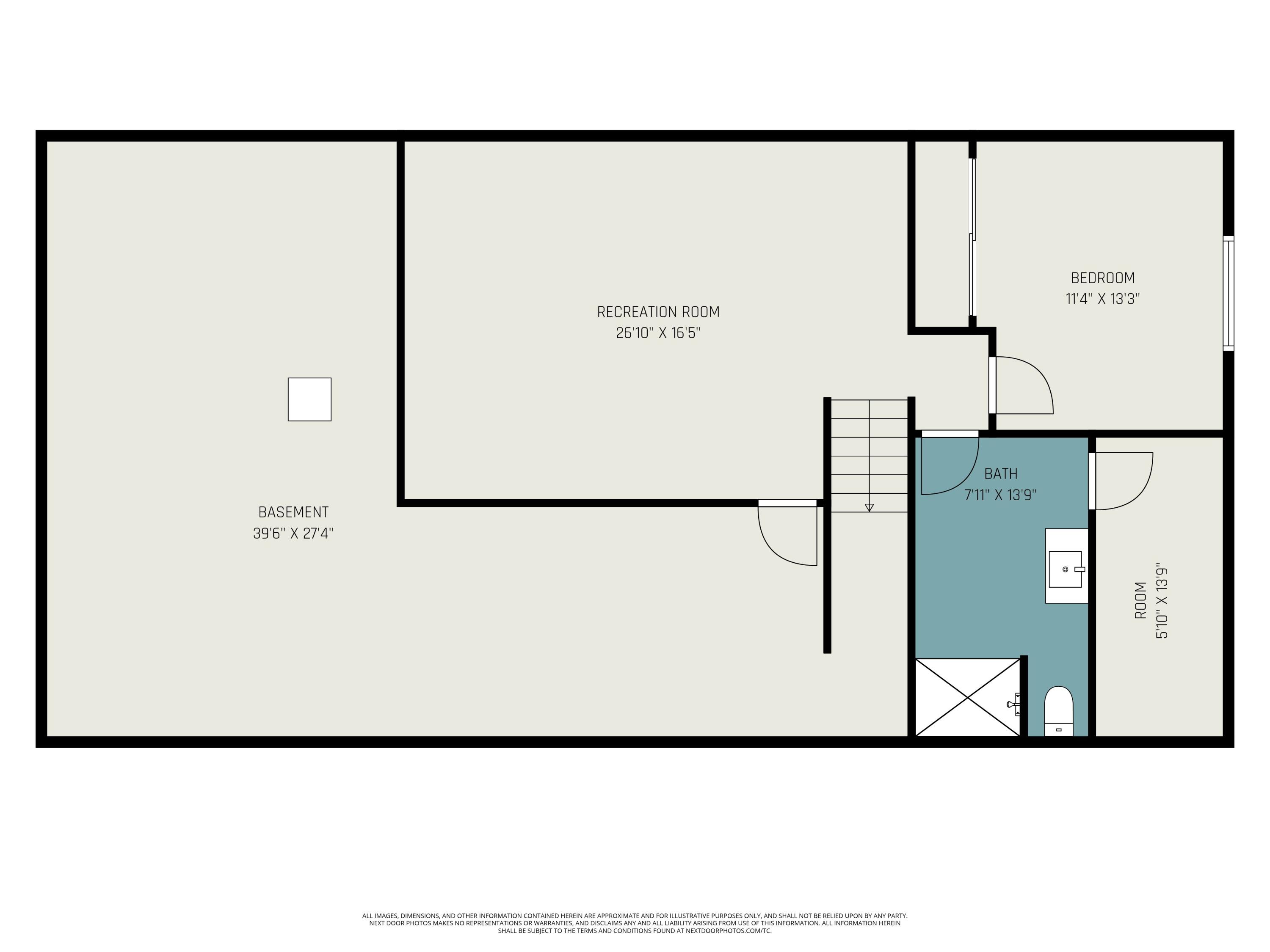 135 Jeremy Street Constantine, MI 49042 - Photo 63 of 63 Basement floorplan