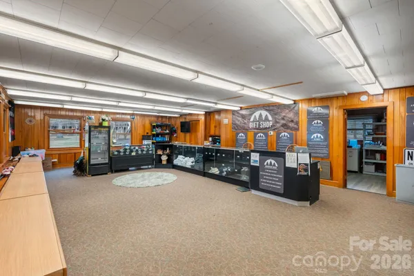 a view of hallway with stairs