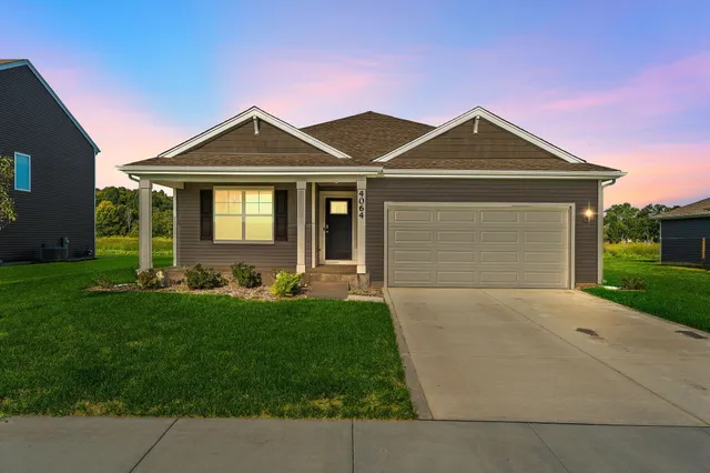 front view of house with a yard