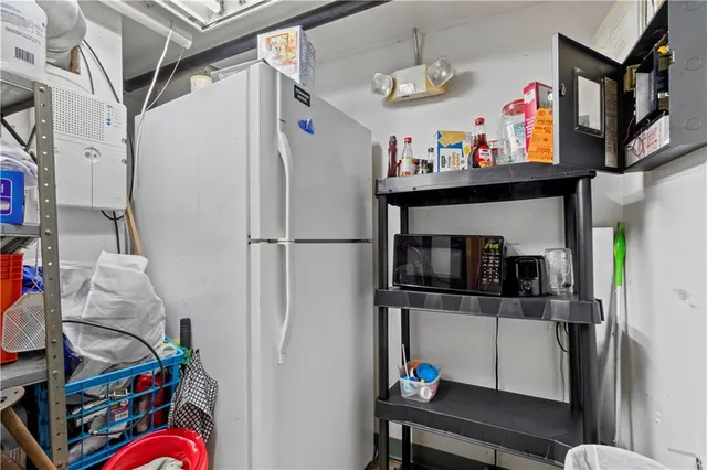 a room with storage and utility