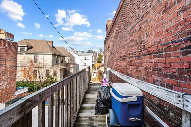a city view from a balcony