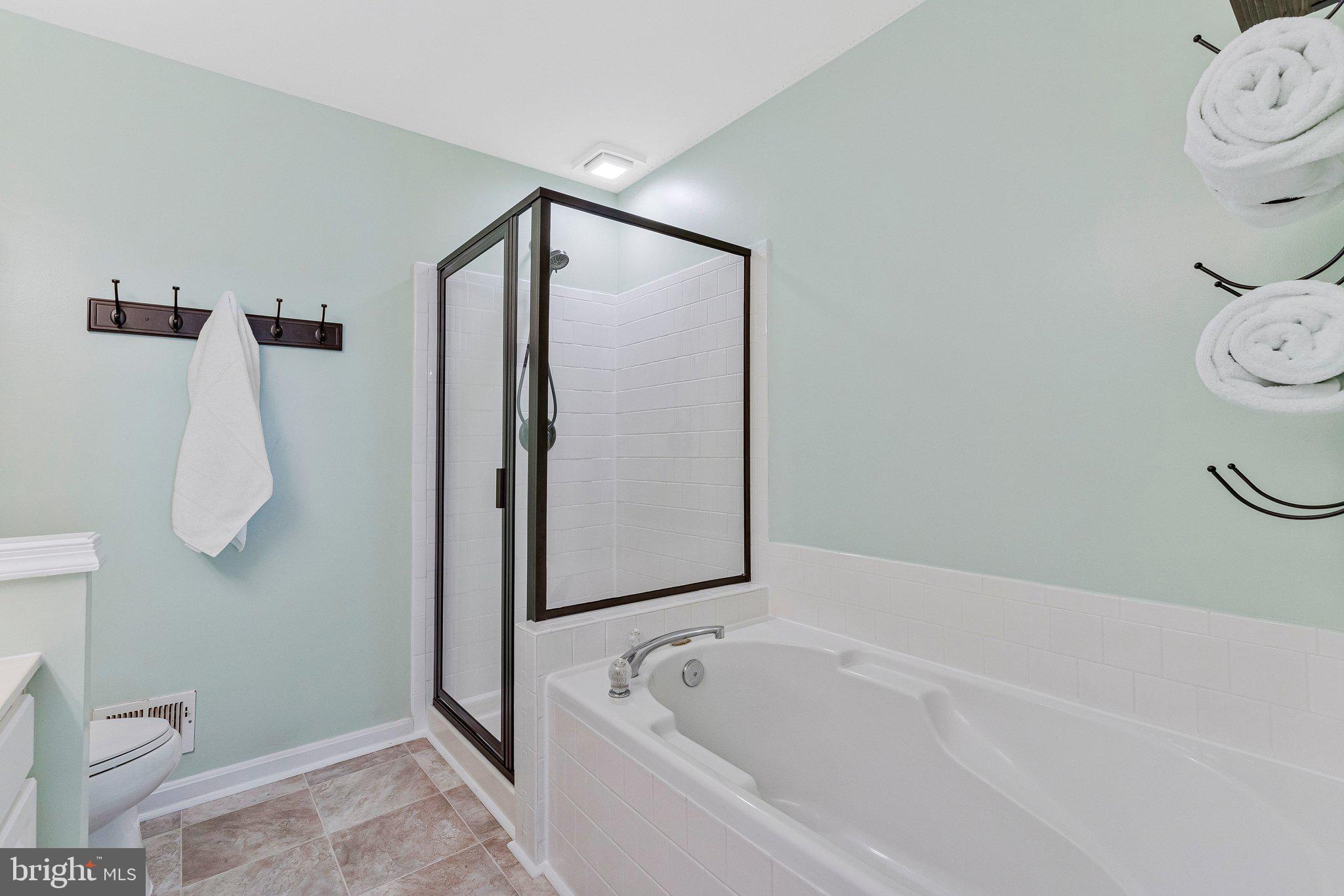 21789 Baldwin Square, Unit 21789 Sterling, VA 20164 - Photo 20 of 33 a bathroom with a tub a sink and a shower