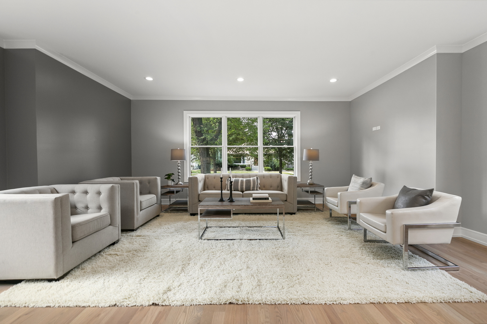 220 Spring Avenue Naperville, IL 60540 - Photo 6 of 52 a living room with furniture and a large window