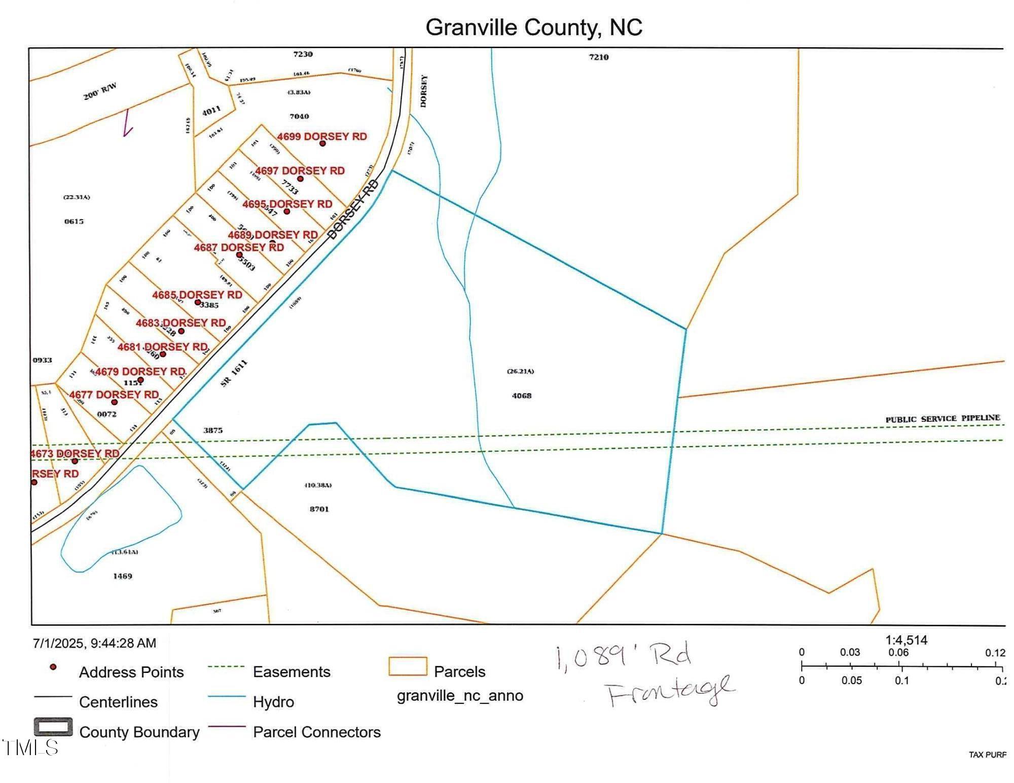 4688 Dorsey Road Oxford, NC 27565 - Photo 5 of 28 Tract 3 Tax Map